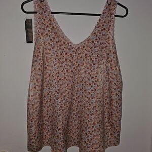 LC Lauren Conrad Multicolor Floral Blouse